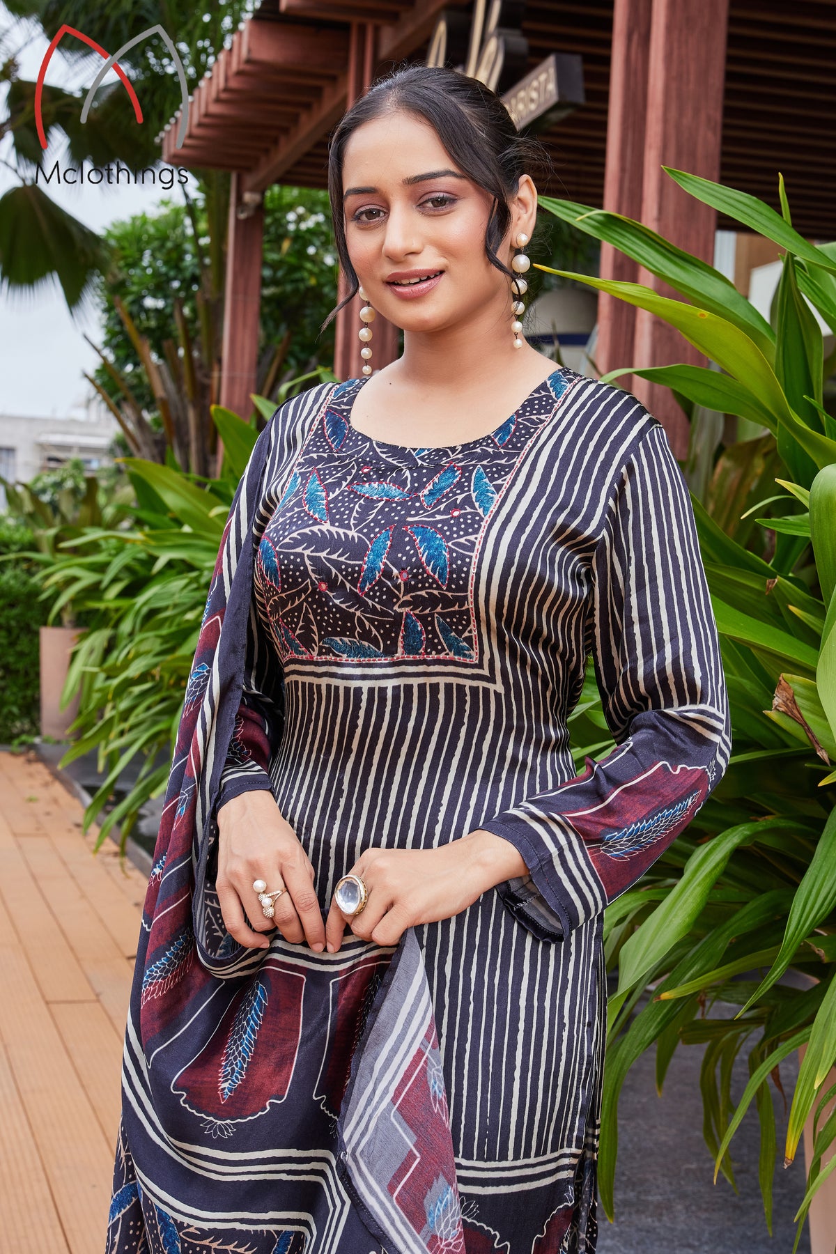 AJRAK PRINT KURTI SET (2649)