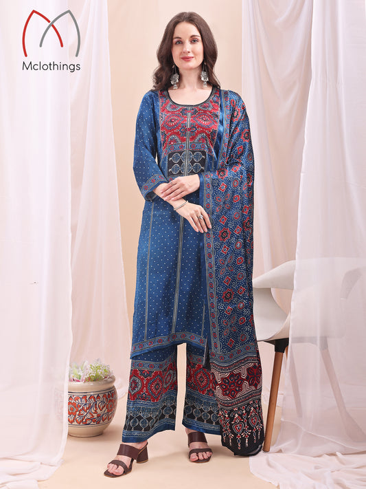 AJRAK PRINT KURTI SET (2657)