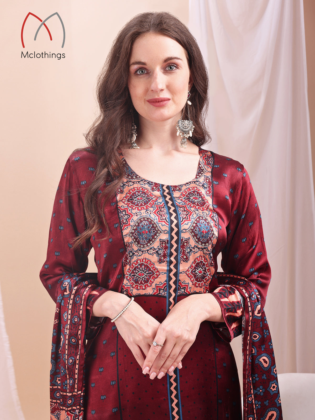 AJRAK PRINT KURTI SET (2647)