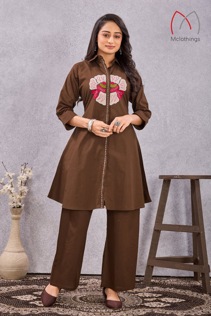 SOFT DABBU COTTON CO-ORD SET (3011)