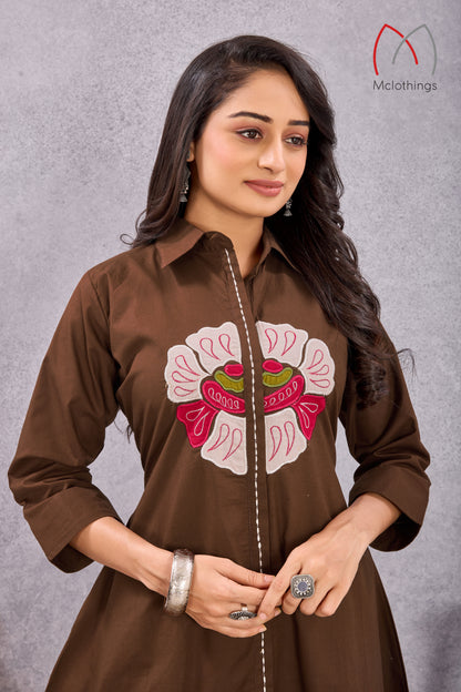SOFT DABBU COTTON CO-ORD SET (3011)
