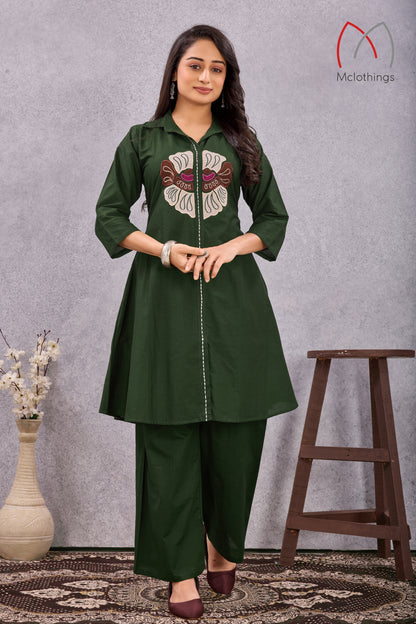 SOFT DABBU COTTON CO-ORD SET (3011)