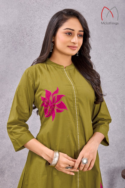 SOFT DABBU COTTON CO-ORD SET (3014)
