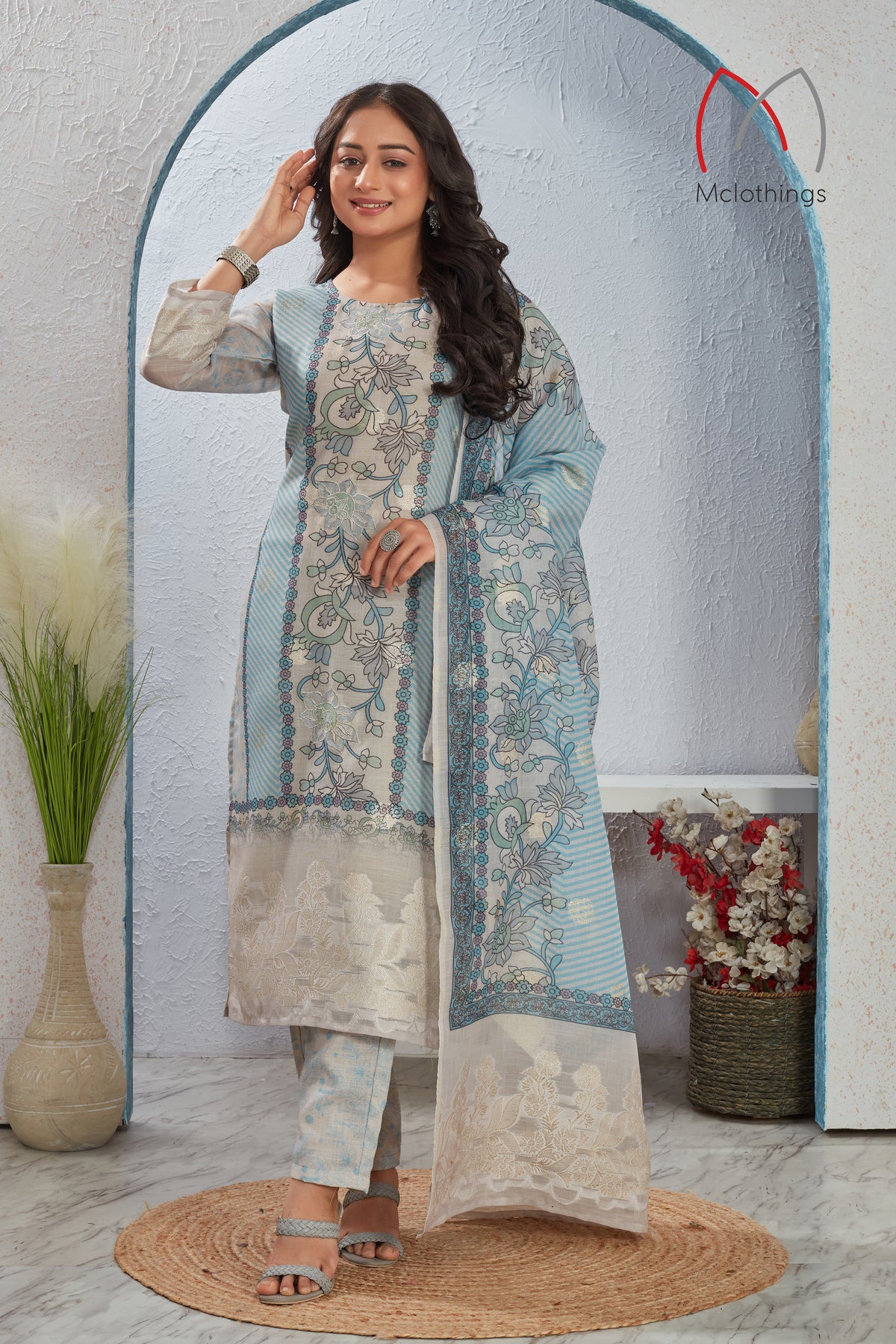 LILEN JACQUARD KURTI (2711)