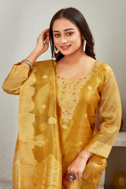 SHIMMER JACQUARD KURTI SET (1508-B)