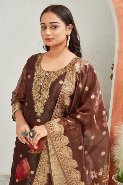 SHIMMER JACQUARD KURTI SET (1508-A)