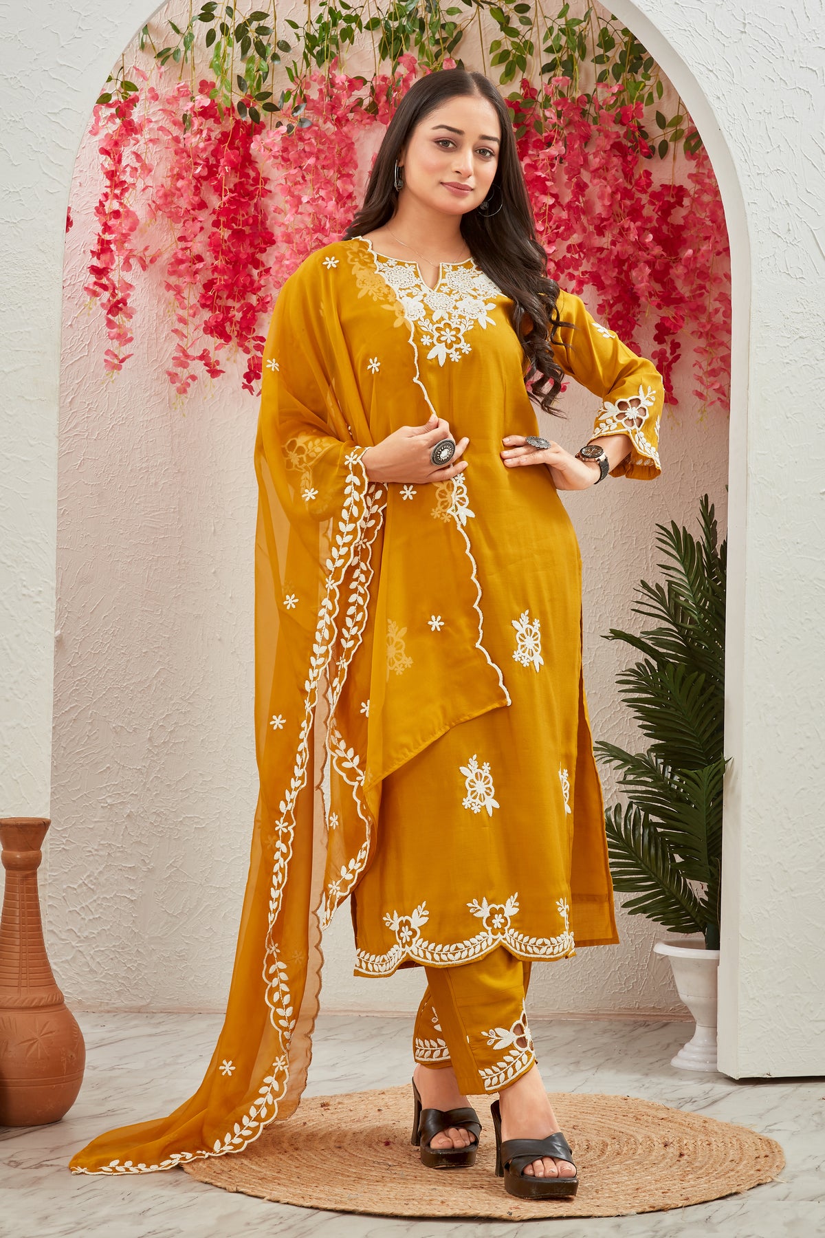 ROMAN SILK KURTI SET (2206)