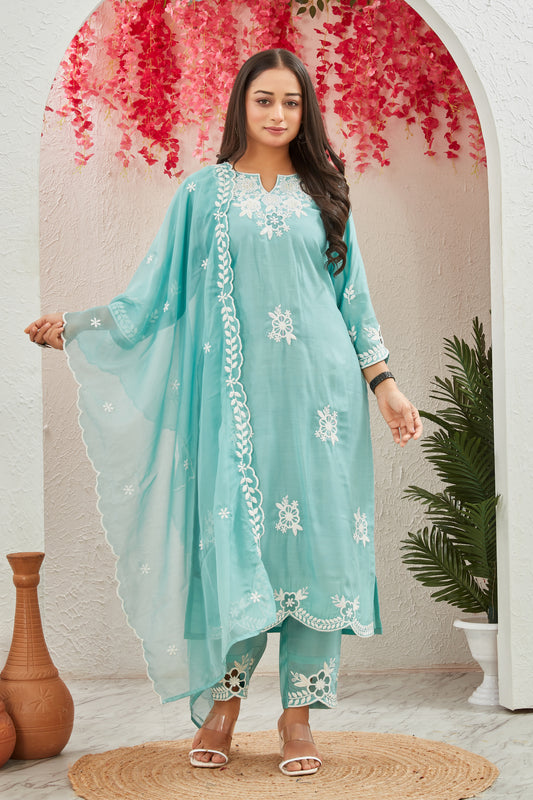 ROMAN SILK KURTI SET (2206)