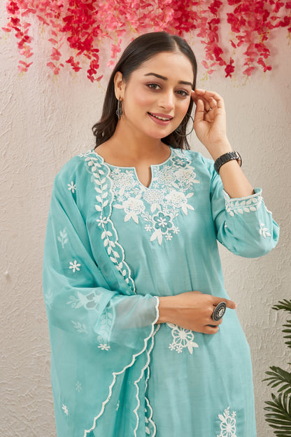 ROMAN SILK KURTI SET (2206)