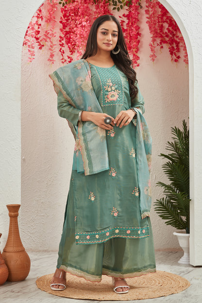 SOFT BLEND SHIMMER KURTI SET (2209)