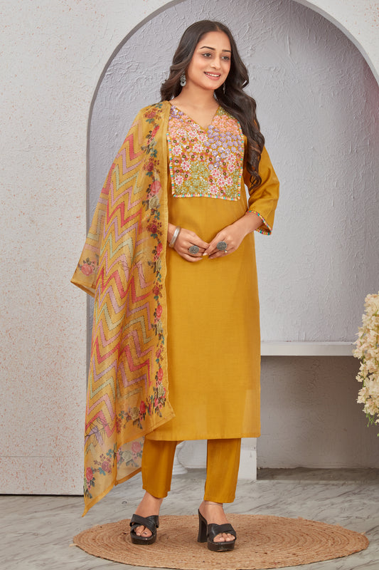 ROMAN SHIMMER KURTI SET (2267)