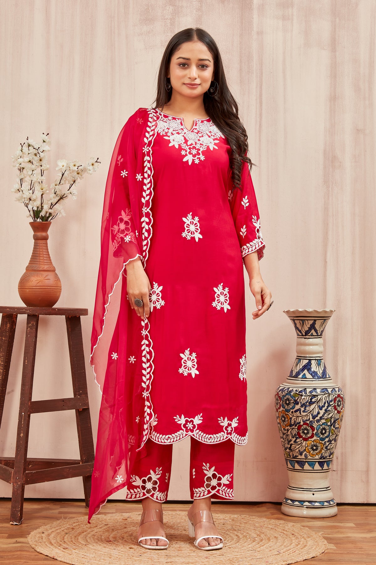 ROMAN SILK KURTI SET (2206)
