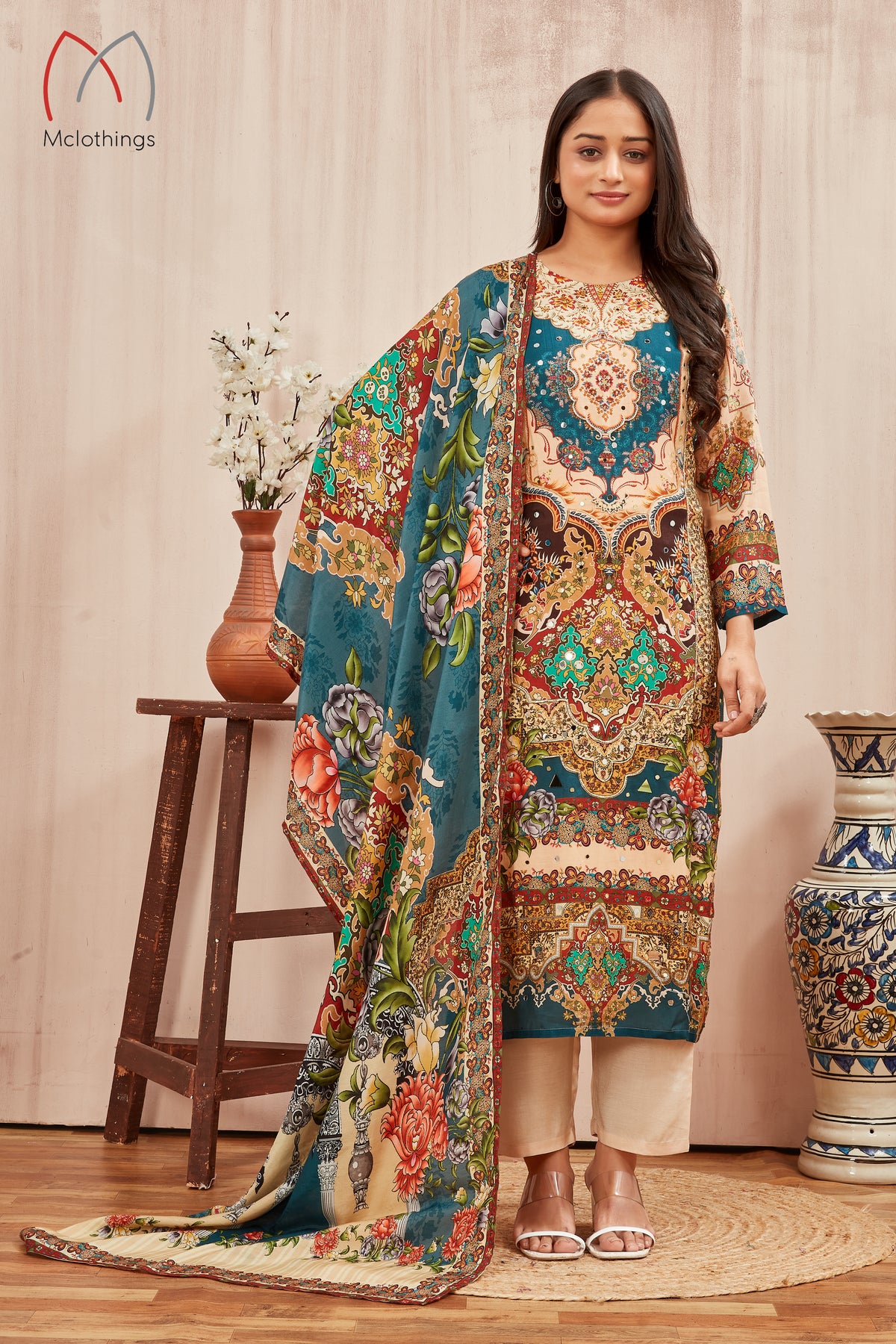VISCOSE MUSLINE KURTI (2219)