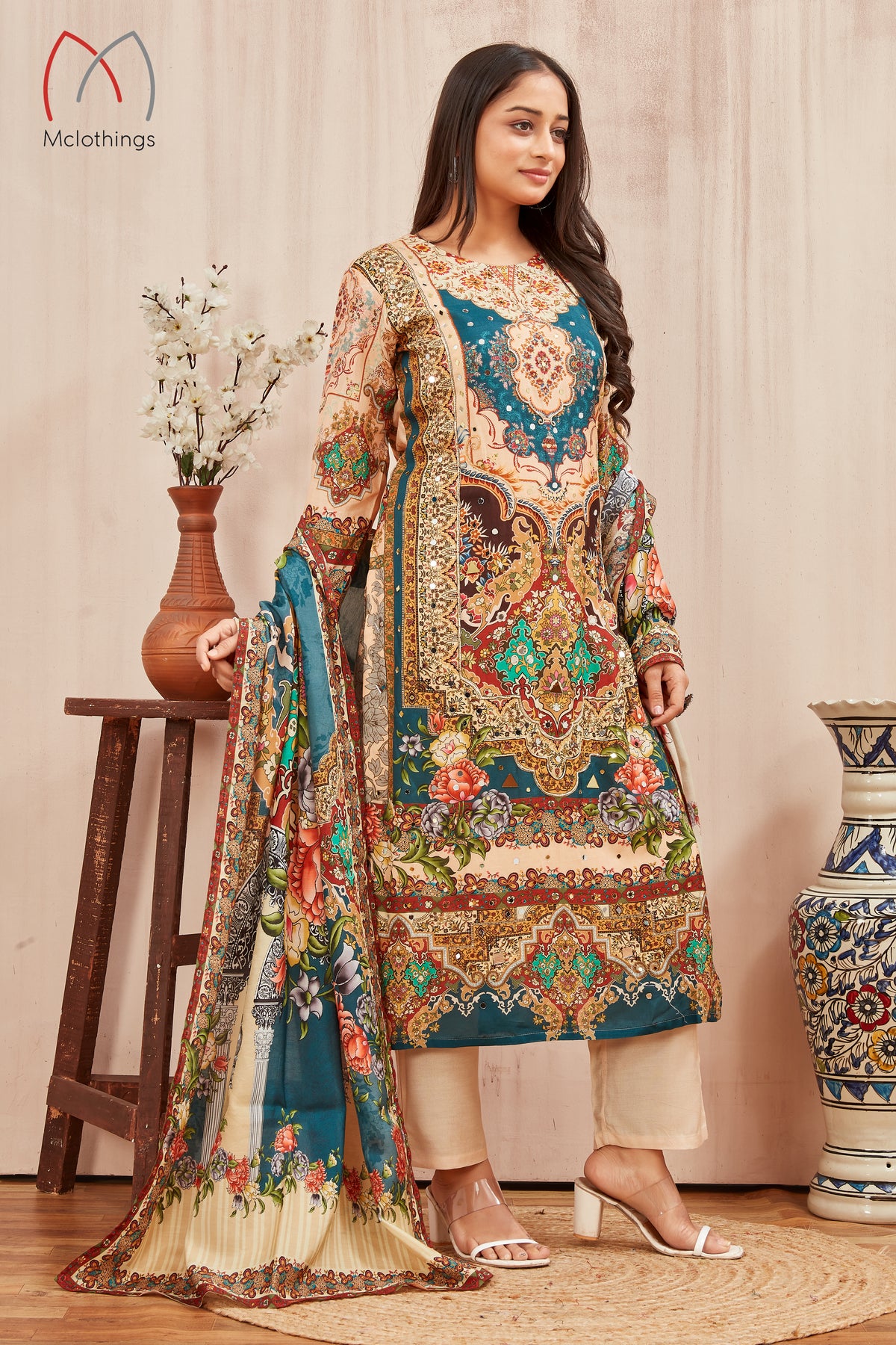 VISCOSE MUSLINE KURTI (2219)