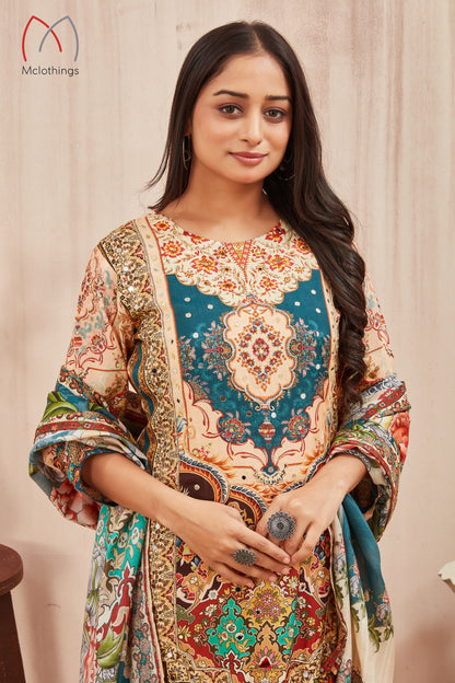 VISCOSE MUSLINE KURTI (2219)