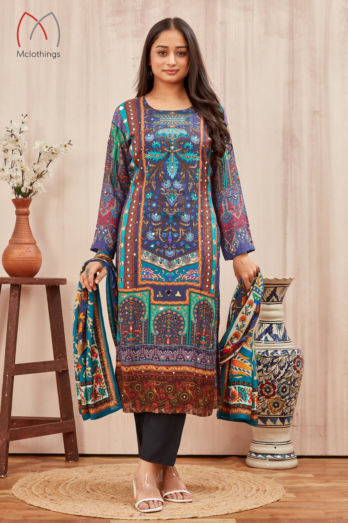 VISCOSE MUSLINE KURTI (2219)