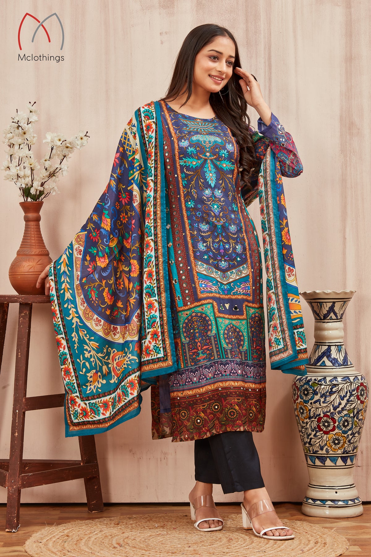 VISCOSE MUSLINE KURTI (2219)
