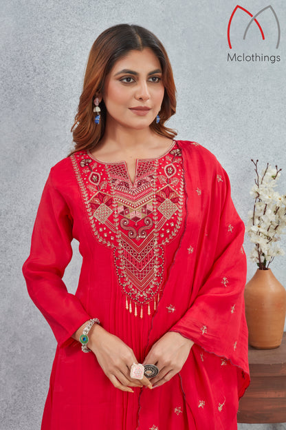 MULL CHANDRI KURTI SET (2868)