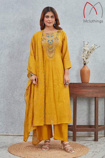MULL CHANDRI KURTI SET (2868)