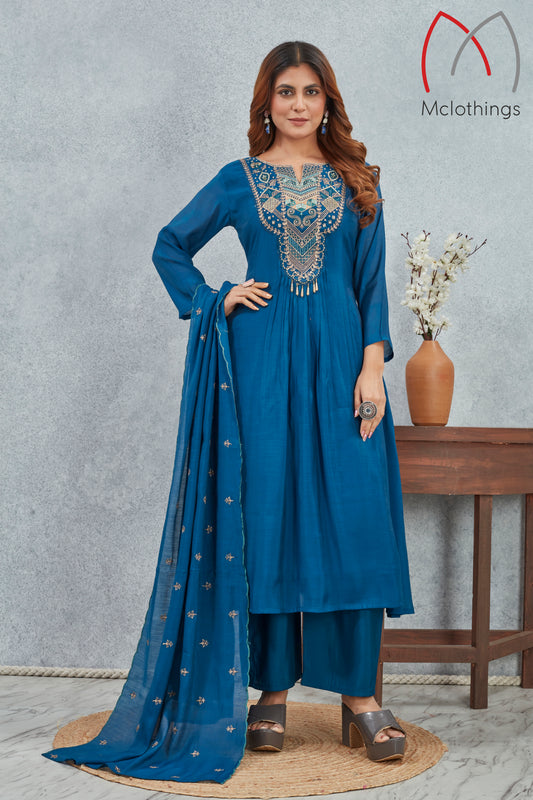 MULL CHANDRI KURTI SET (2868)