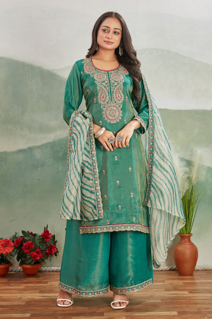 Viscose Shimmer Kurta Palaazo Set (2218)