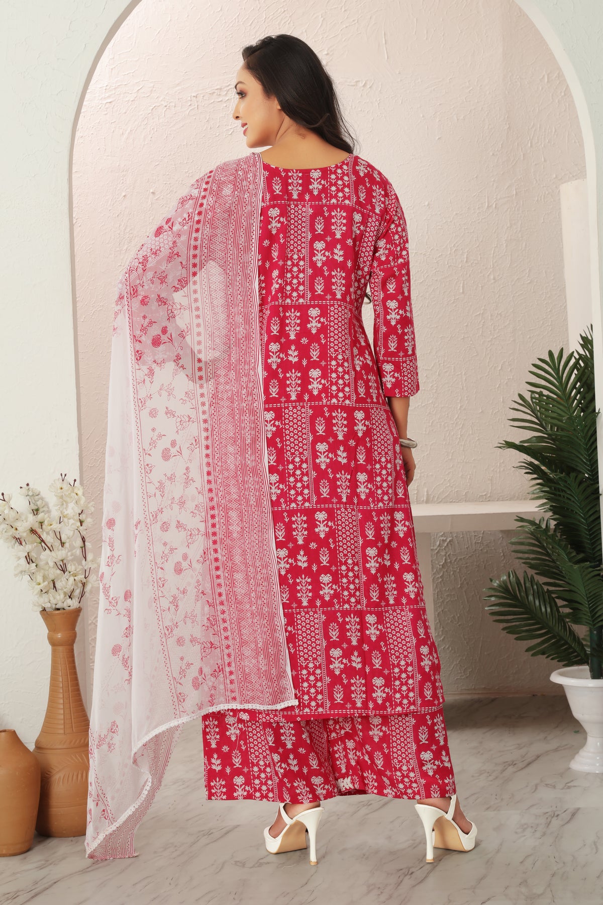 VISCOSE MUSLINE MODAL PRINT KURTI SET (5207)