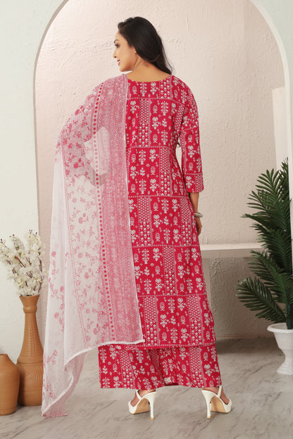 VISCOSE MUSLINE MODAL PRINT KURTI SET (5207)