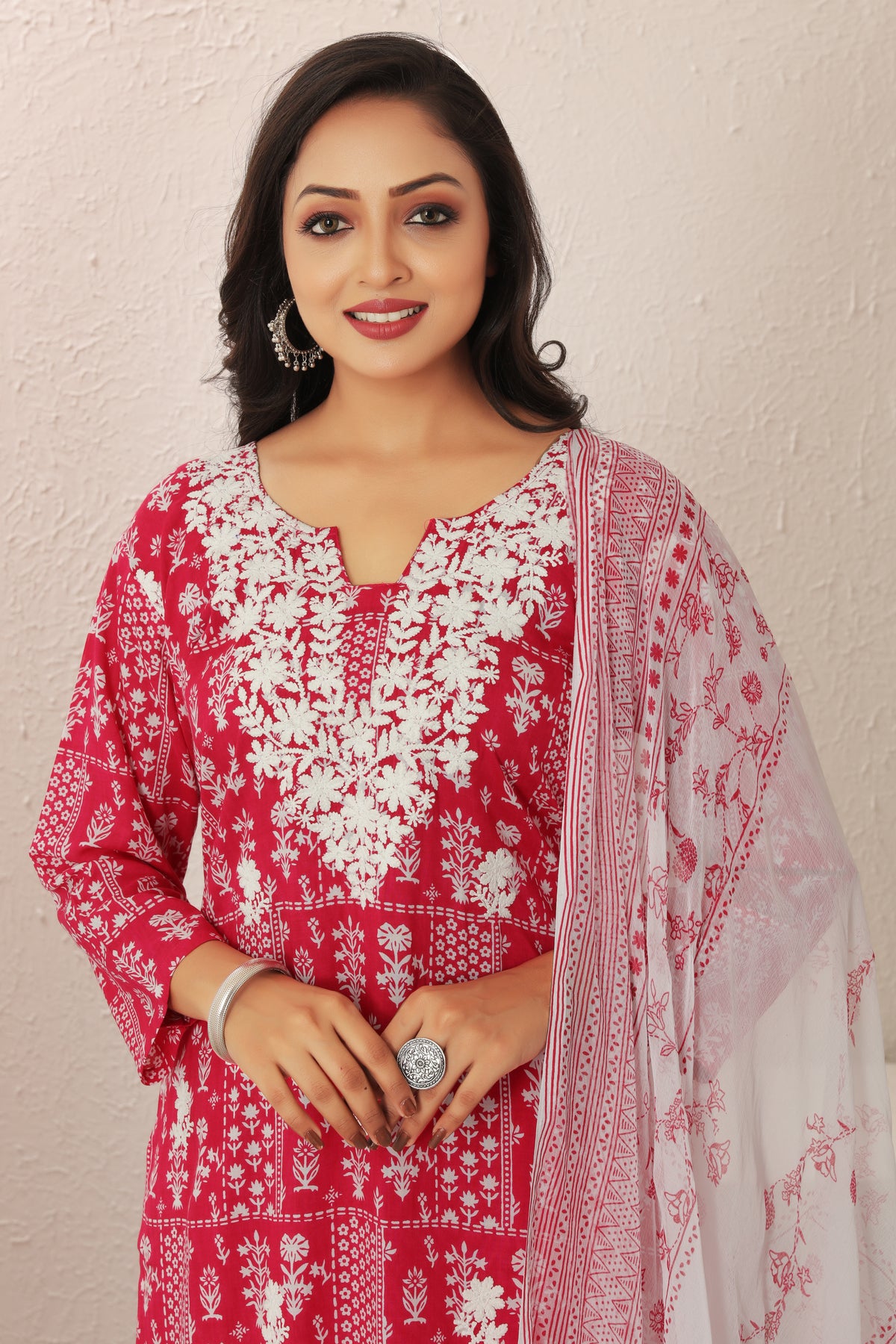 VISCOSE MUSLINE MODAL PRINT KURTI SET (5207)