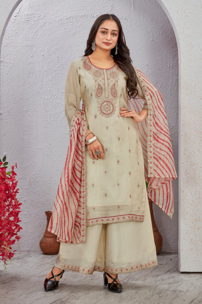 Viscose Shimmer Kurta Palaazo Set (2218)