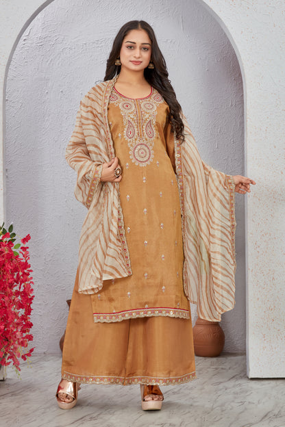 Viscose Shimmer Kurta Palaazo Set (2218)