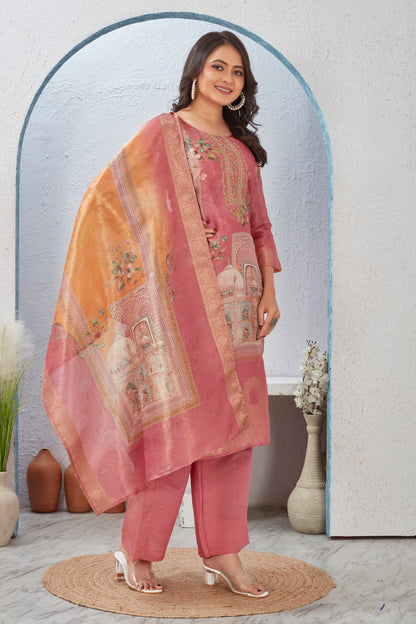 SHIMMER JACQUARD KURTI SET (2894)