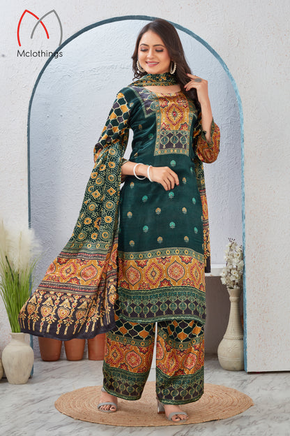 AJRAK PRINT KURTI SET (2658)