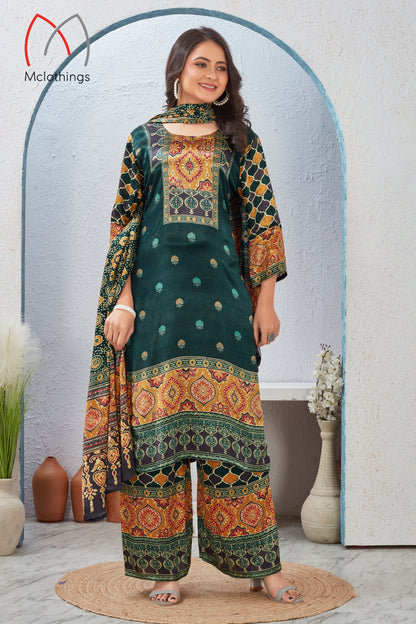 AJRAK PRINT KURTI SET (2658)