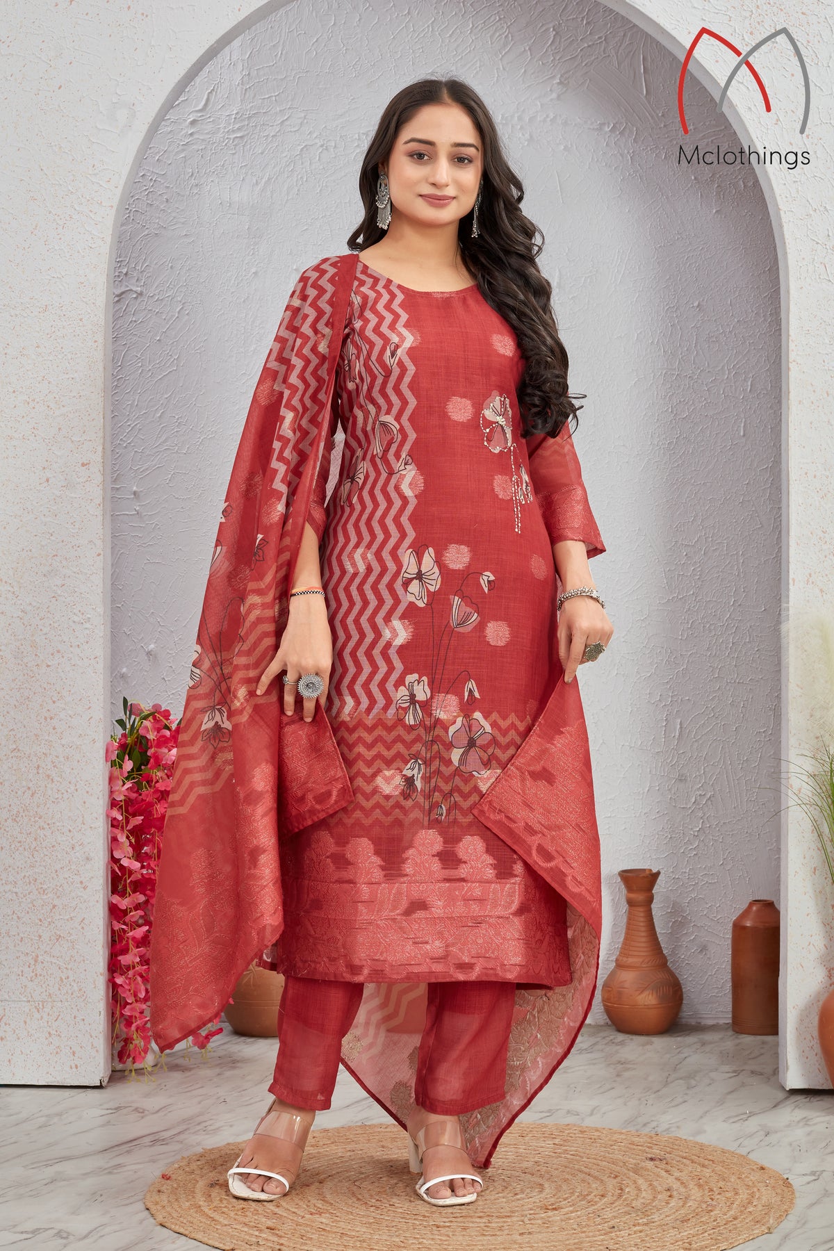 LILEN JACQUARD KURTI SET (2708)