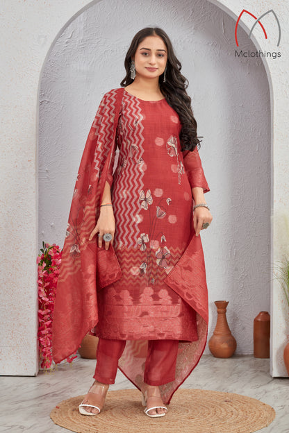 LILEN JACQUARD KURTI SET (2708)