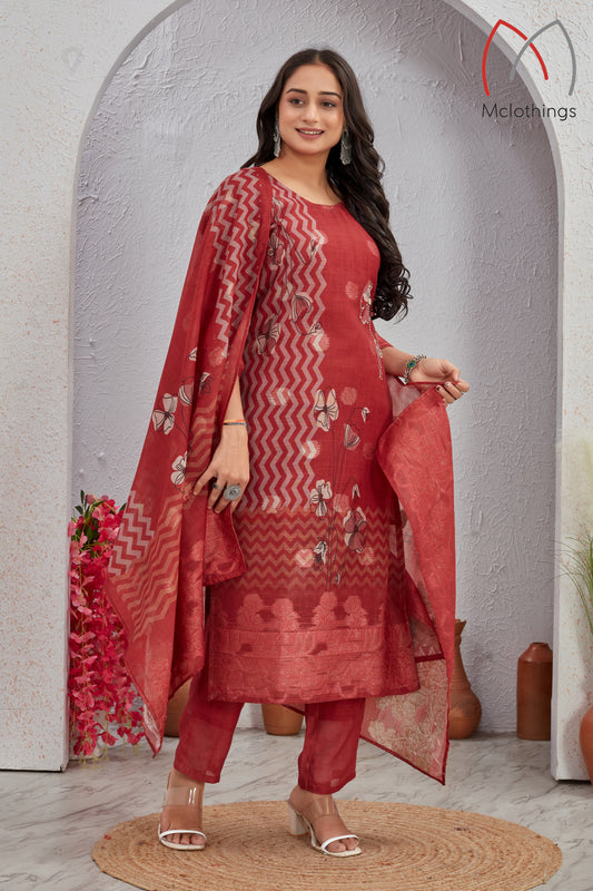 LILEN JACQUARD KURTI SET (2708)