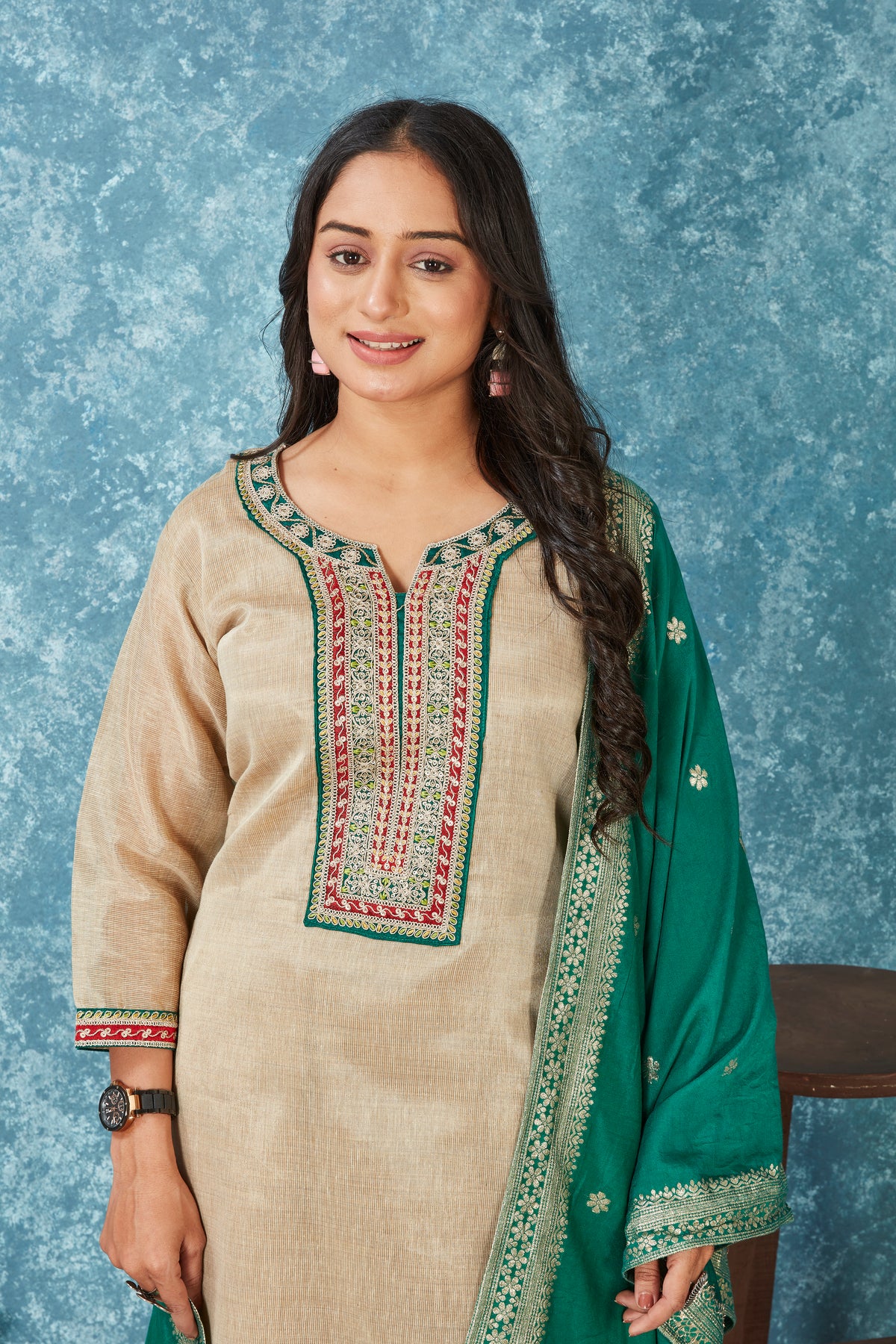 LILEN SHIMMER KURTI SET (2866-A)