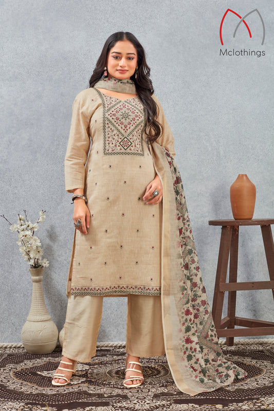 Viscose Linen Silk Kurta Set