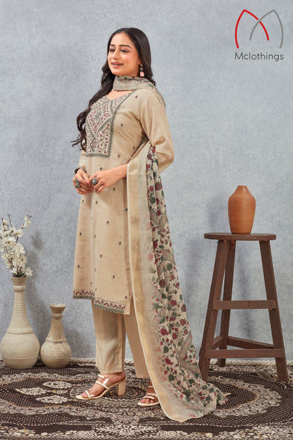 Viscose Linen Silk Kurta Set