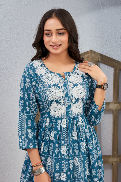 COTTON LUCKNAWI TOP (2739)