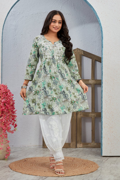 COTTON LUCKNAWI TOP (2760)