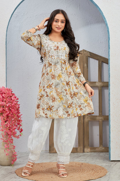 COTTON LUCKNAWI TOP (2760)