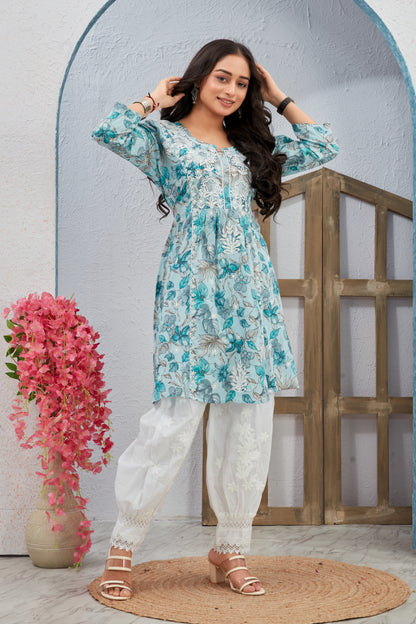 COTTON LUCKNAWI TOP (2760)