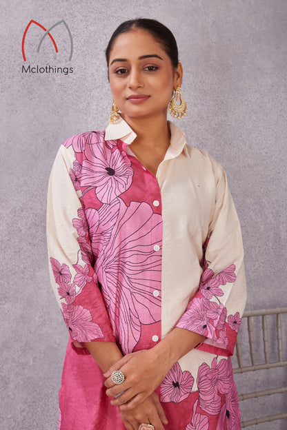 NYLON VISCOSE CO-ORD SET(2881)