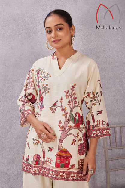 NYLON  VISCOSE CO-ORD SET(2883)