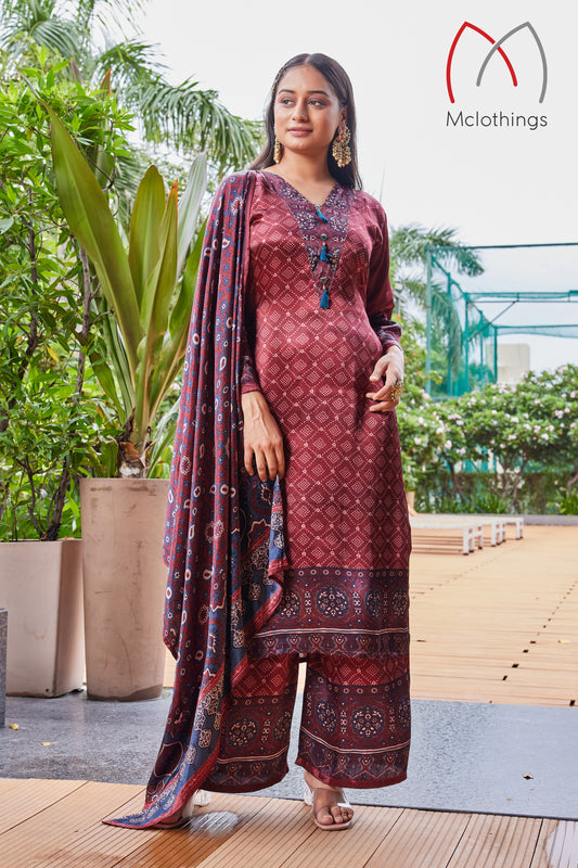AJRAK PRINT KURTI SET (2659)