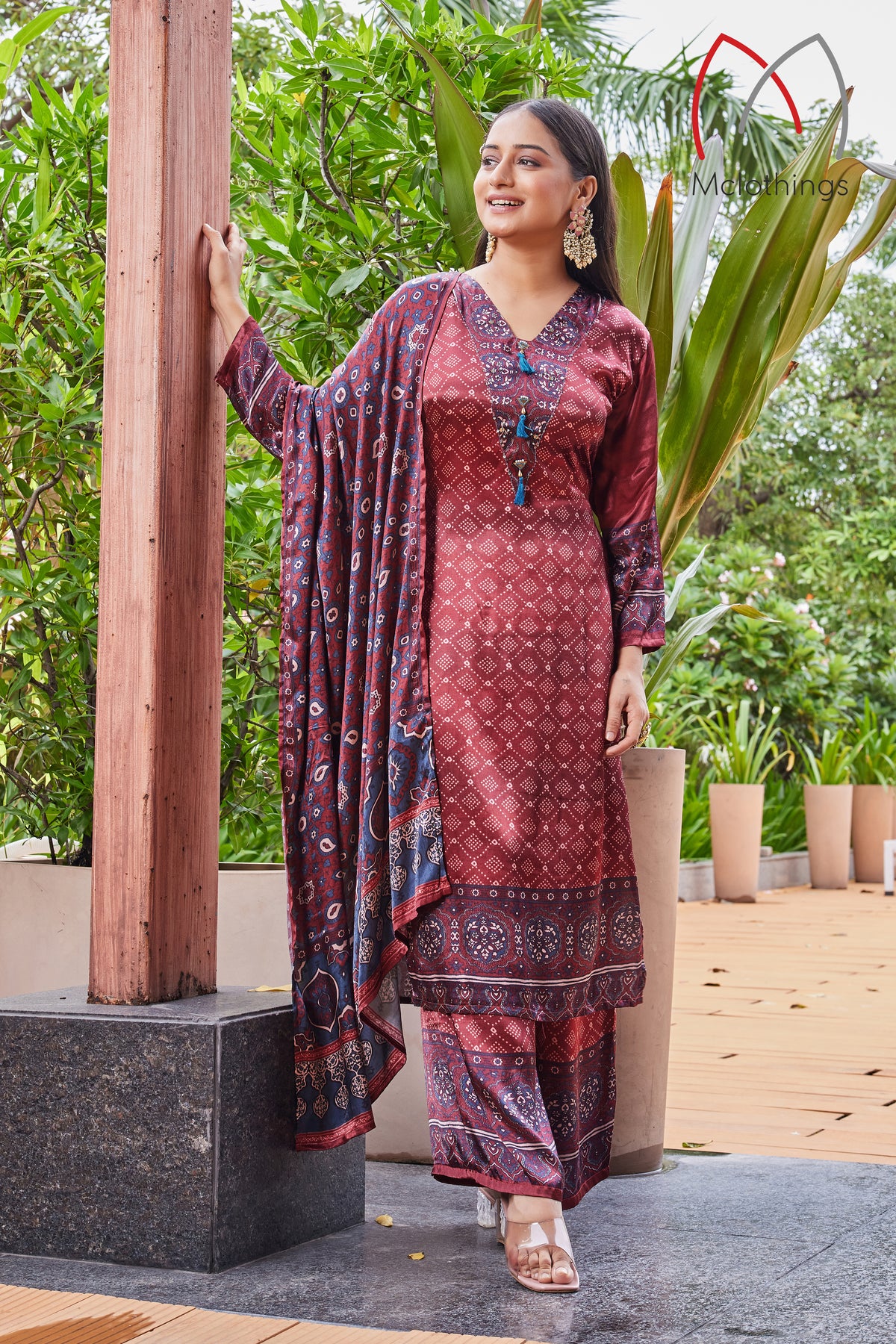 AJRAK PRINT KURTI SET (2659)