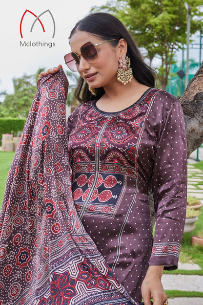 AJRAK PRINT KURTI SET (2657)
