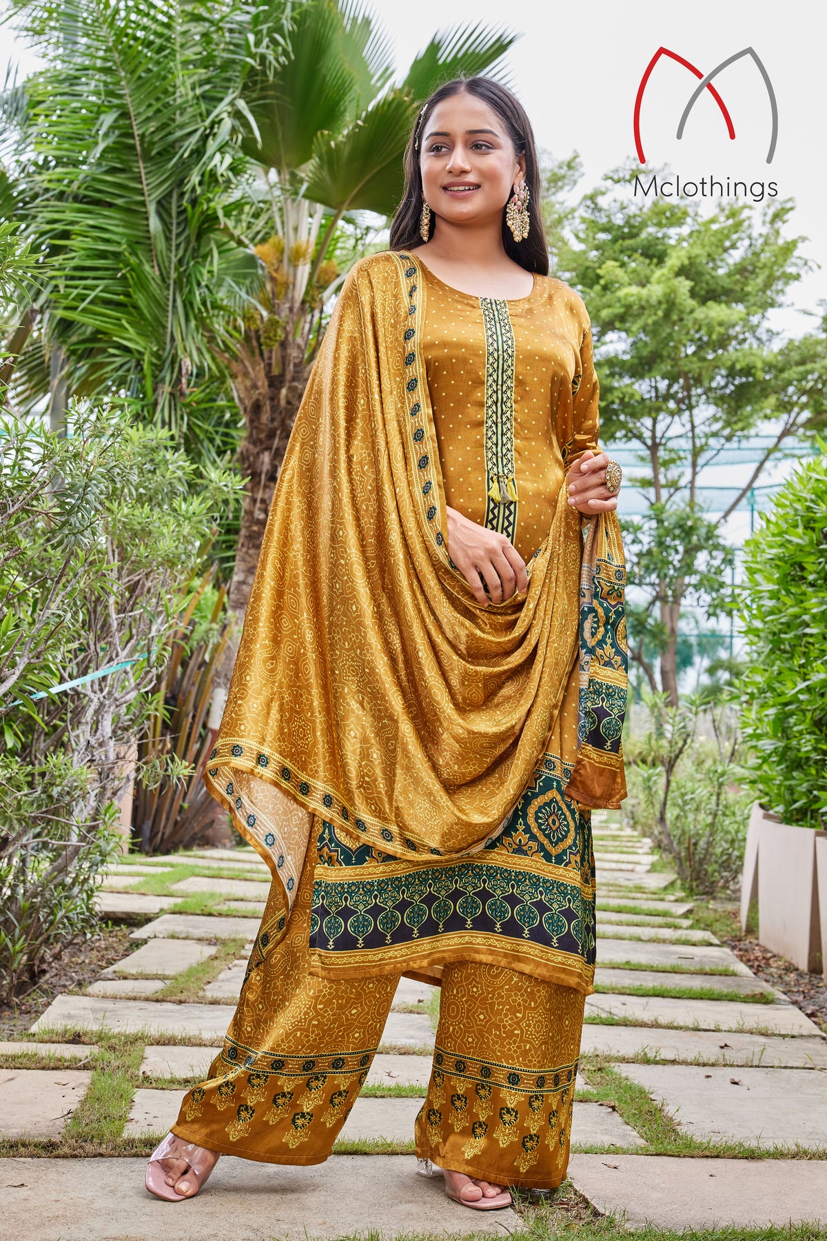 AJRAK PRINT KURTI SET (2879)
