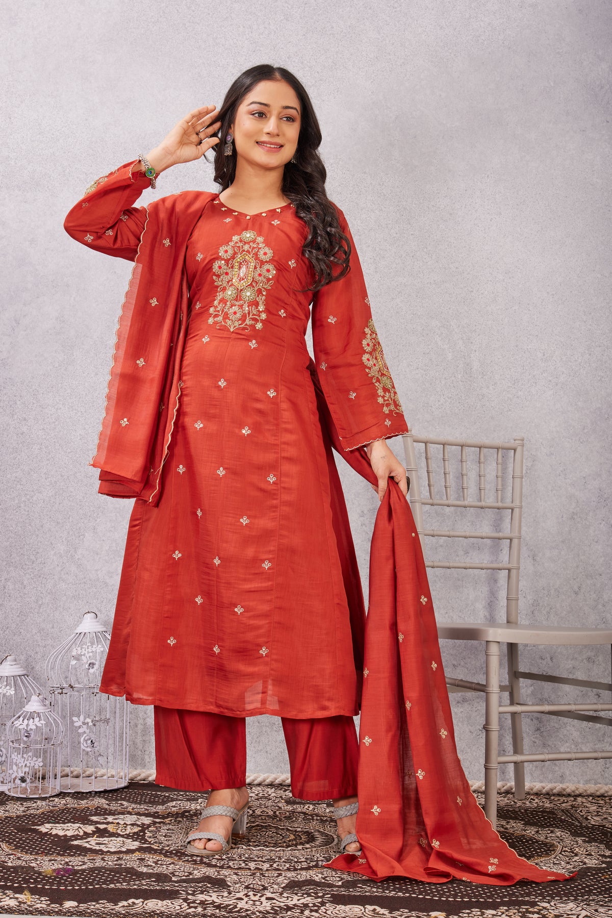 MULL CHANDERI 3 PCS (2950)